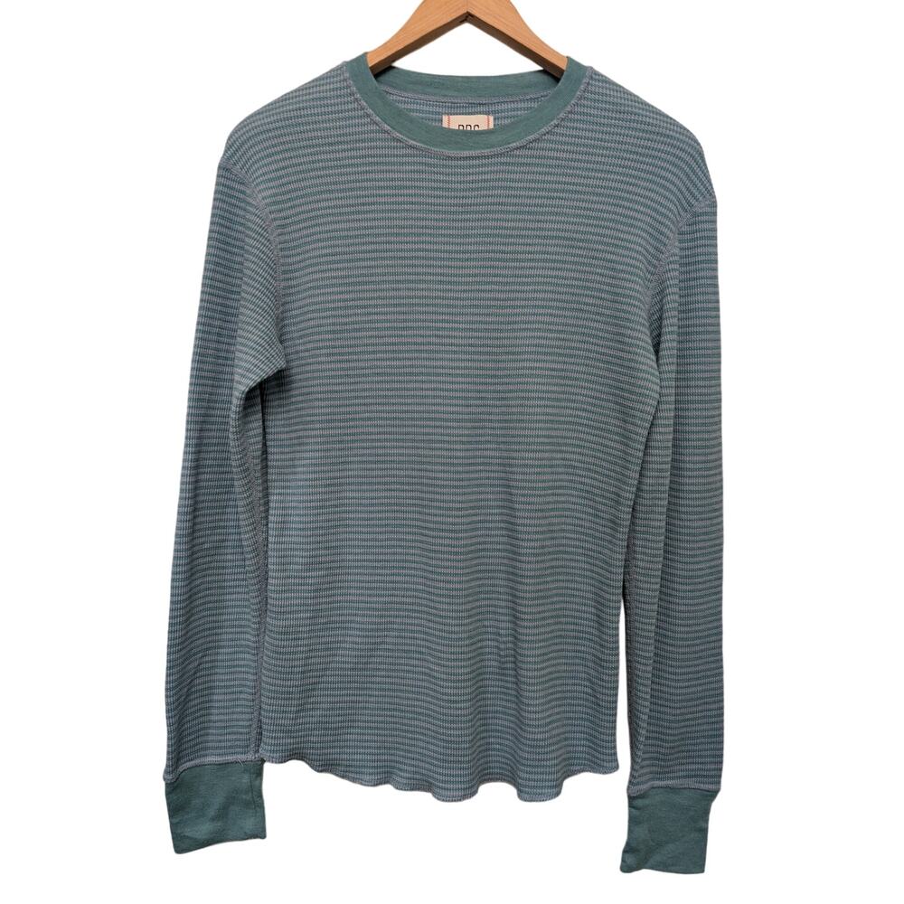 Urban Outfitters‎ BDG Ribbed Knit Striped Long Sleeve Top Size Small Blue